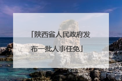 陕西省人民政府发布一批人事任免