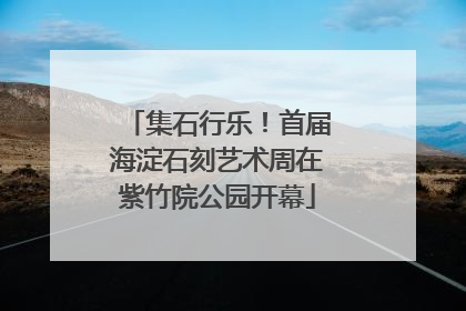 集石行乐！首届海淀石刻艺术周在紫竹院公园开幕