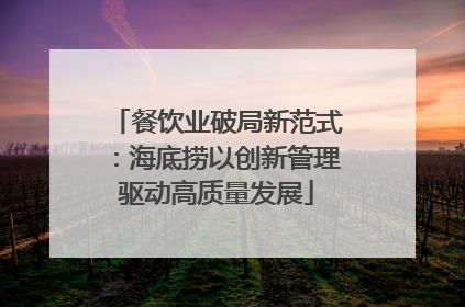 餐饮业破局新范式：海底捞以创新管理驱动高质量发展