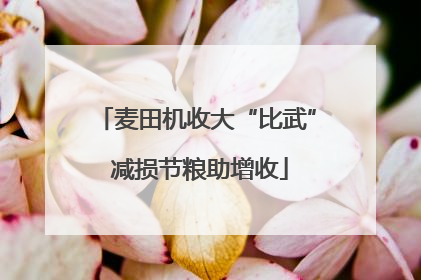 麦田机收大“比武” 减损节粮助增收