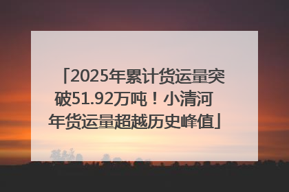 2025年累计货运量突破51.92万吨！小清河年货运量超越历史峰值