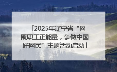 2025年辽宁省“网聚职工正能量，争做中国好网民”主题活动启动